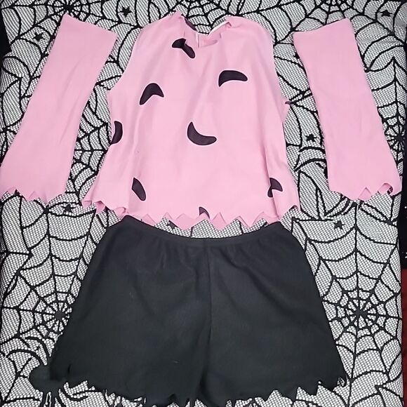 Kids The Flintstones Pebbles Costume Girl's Size Small (4-6) - Picture 4 of 6